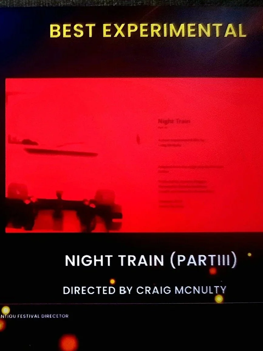 Best Experimental · Ntiou Festival — night train (part iii) · dir. craig mcnulty by Federico Casazza, sound designer Prague
